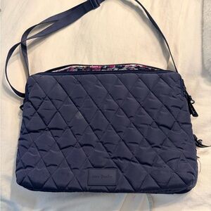 Vera Bradley Navy Quilted Crossbody laptop Bag